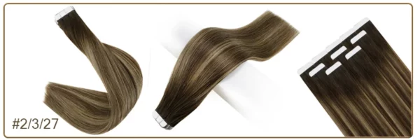 Ombre Tape in Human Hair Extensions - Image 46