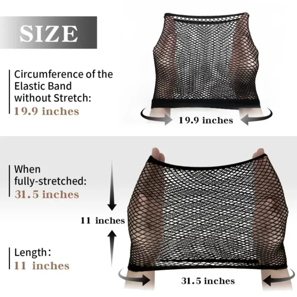 Elastic Mesh Net Caps Fishnet - Image 5