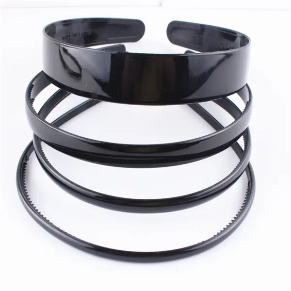 Fashion Black Metal Waved Style Unisex Hair Band - Image 36