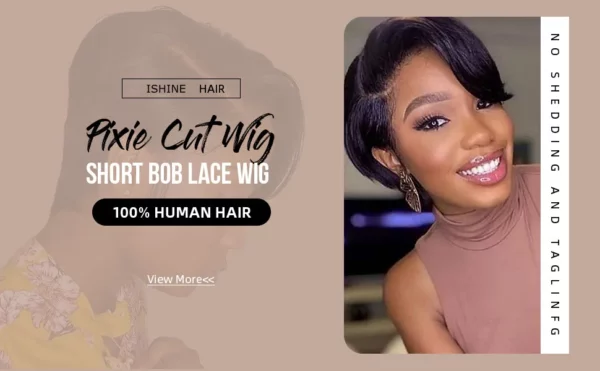 Short Bob Pixie Lace Wig - Image 13