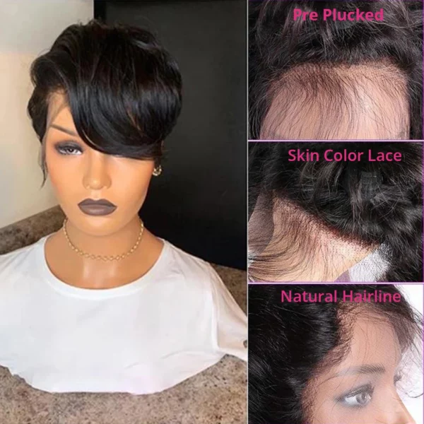 Short Bob Pixie Lace Wig - Image 19