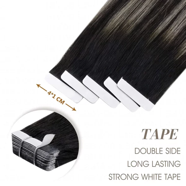 Ombre Tape in Human Hair Extensions - Image 2