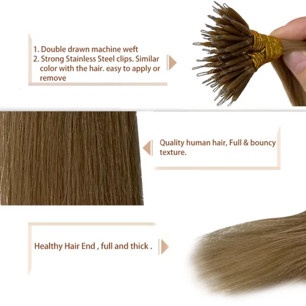 Brazilian Remy Nano Ring Hair Extensions - Image 61