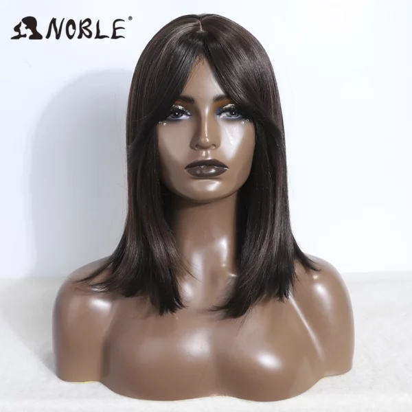 Silky Straight Synthetic Cosplay Bob Wig - Image 3