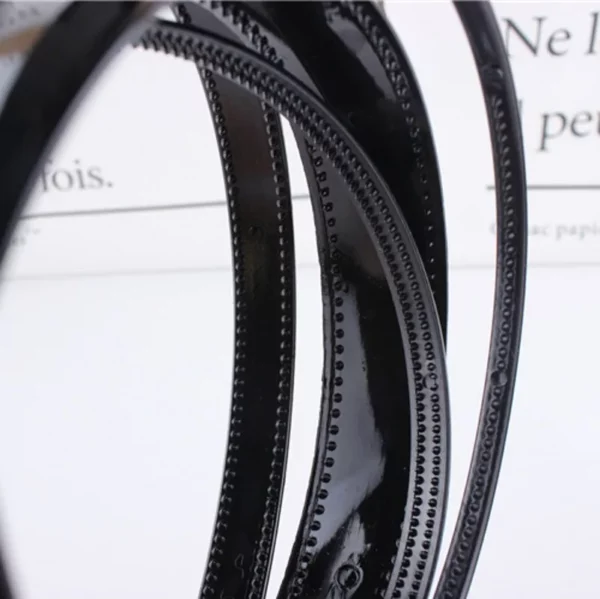 Fashion Black Metal Waved Style Unisex Hair Band - Image 38