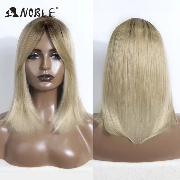 Silky Straight Synthetic Cosplay Bob Wig - Image 8