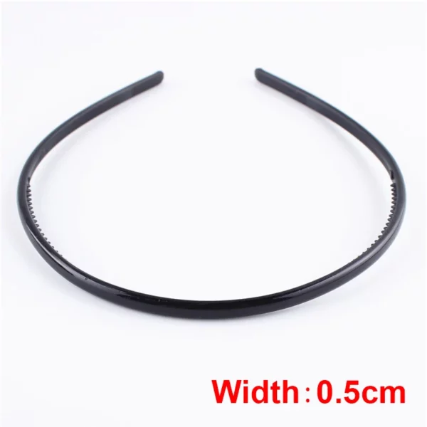 Fashion Black Metal Waved Style Unisex Hair Band - Image 13