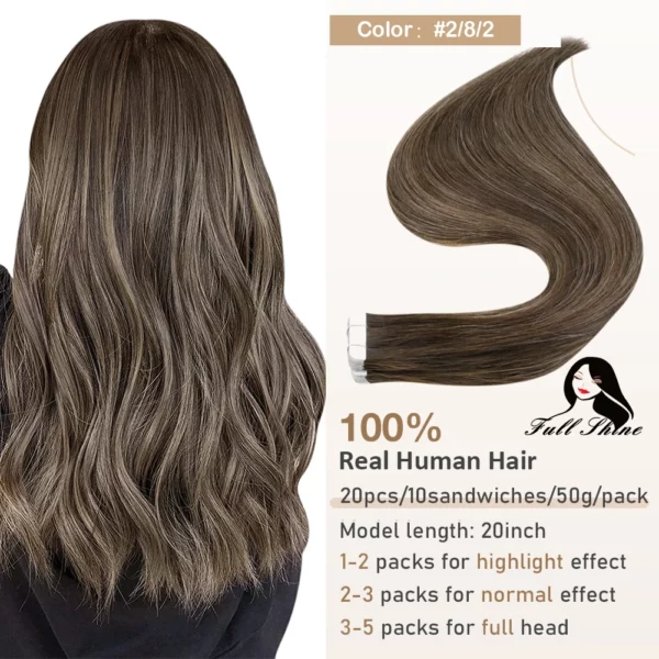 Ombre Tape in Human Hair Extensions - Image 12