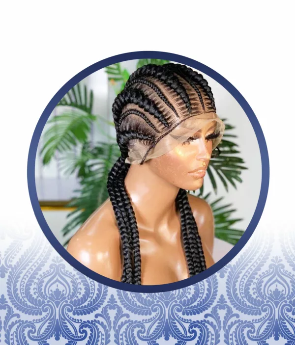 20" Braided Lace frontal Wig