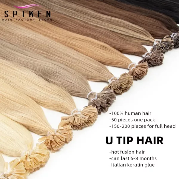 Keratin Bond Hair Extensions Capsule U Tip