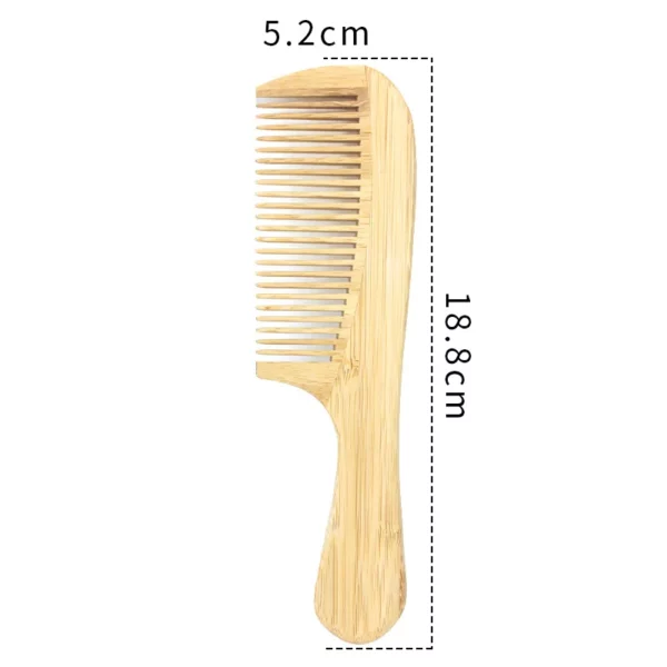 Bamboo Wide Tooth Comb Detangling Combs - Image 10