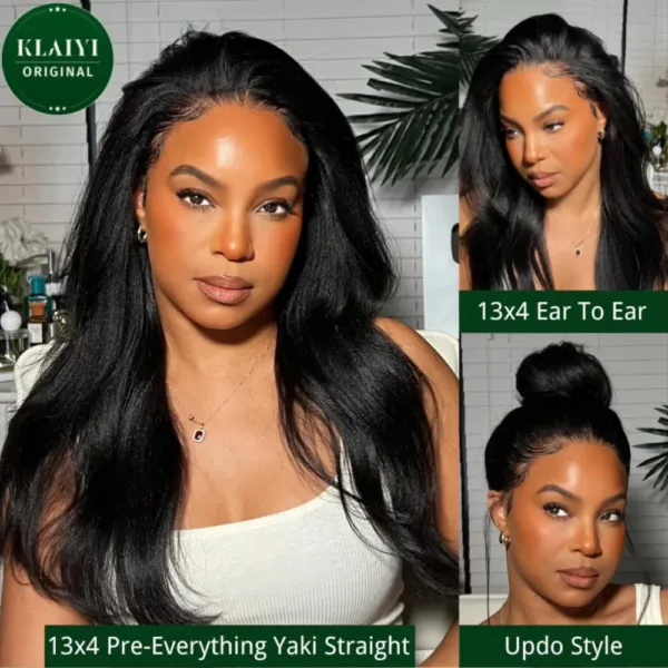 Glueless Kinky Straight HD Wig - Image 10