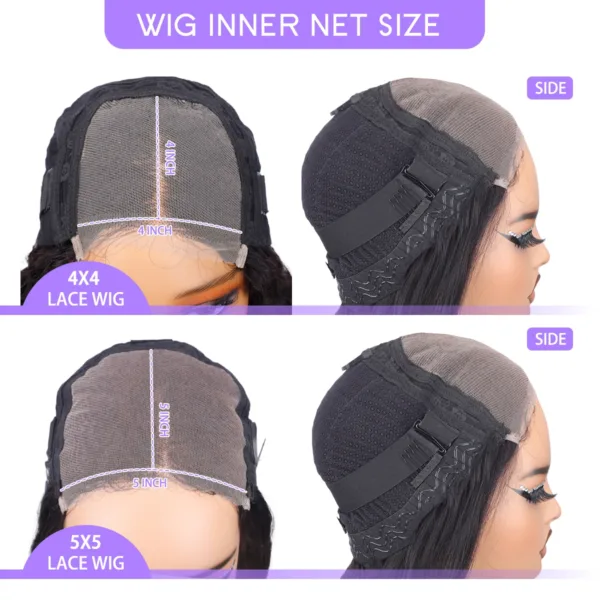 Glueless Kinky Straight HD Wig - Image 6