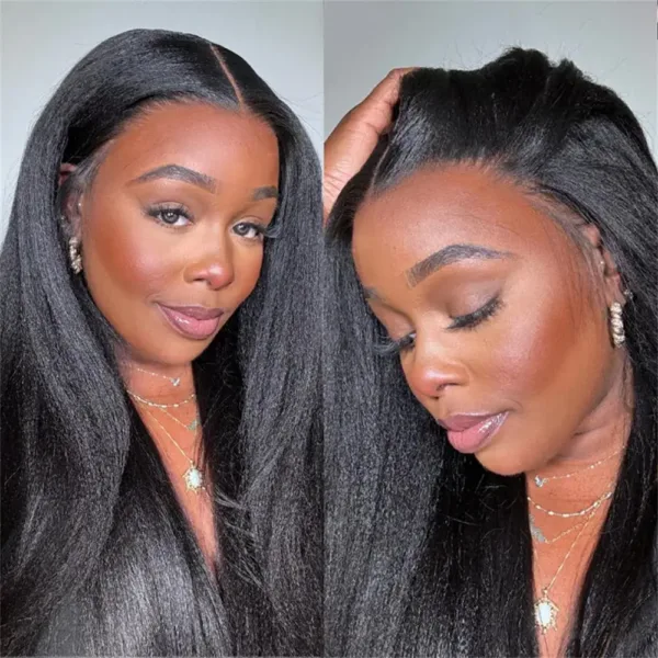 Glueless Kinky Straight HD Wig