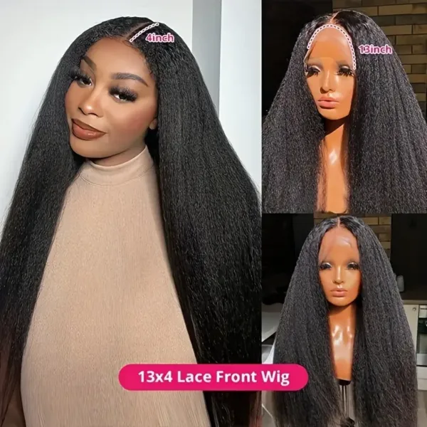 Yaki Straight Lace Closure Wig - Image 4