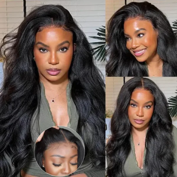 Glueless Kinky Straight HD Wig - Image 9
