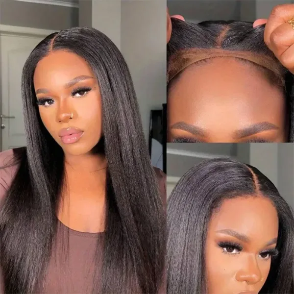 Glueless Kinky Straight HD Wig - Image 5