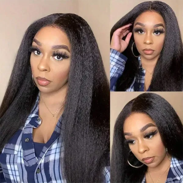 Glueless Kinky Straight HD Wig - Image 12