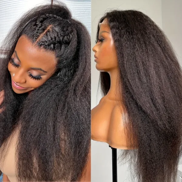 Yaki Straight Lace Closure Wig
