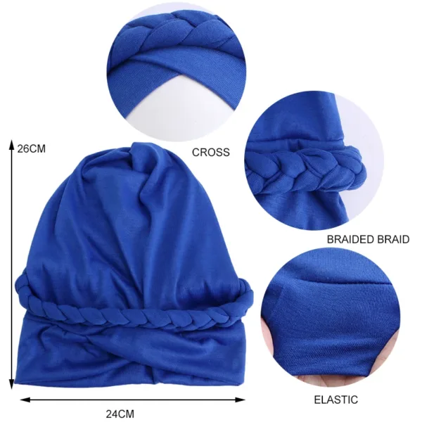 Bohemian Braid Cross Turban - Image 17