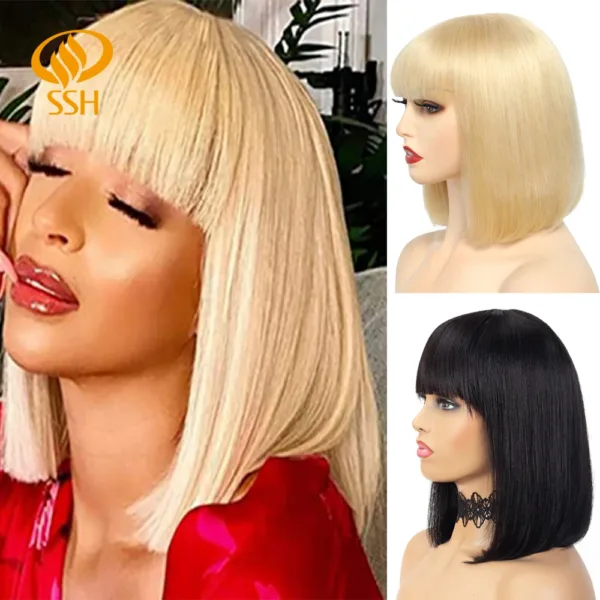 Short Bob Wig Bangs - Image 7