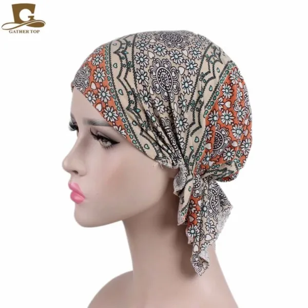 Pre-tied Chemo Turban Scarf - Image 3
