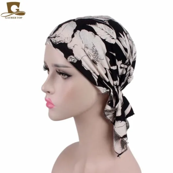 Pre-tied Chemo Turban Scarf - Image 5