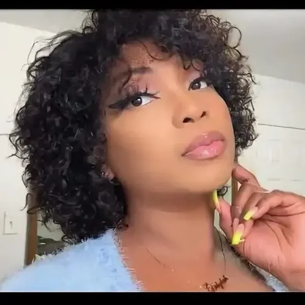 Short Afro Kinky Curly Wig - Image 2