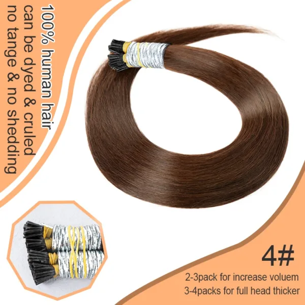 Virgin Straight Remy I-Tip Hair - Image 8