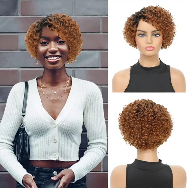 Short Afro Kinky Curly Wig - Image 21