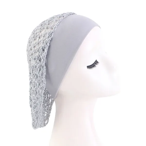 Black Wide Band Wig Cap - Image 21