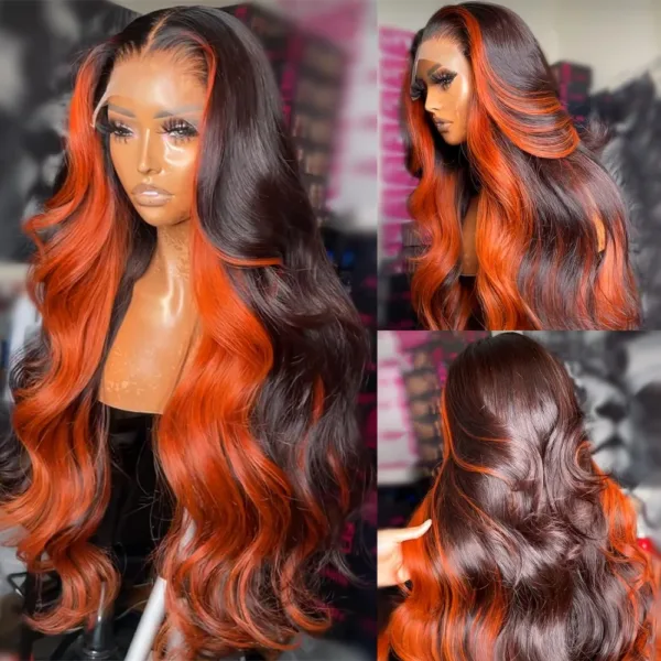 Ginger Highlight Body Wave Wig - Image 2