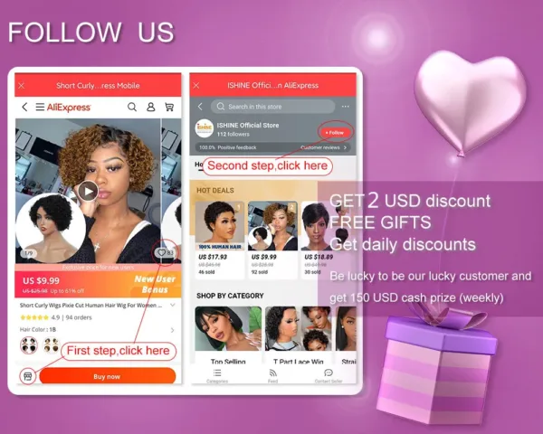Short Afro Kinky Curly Wig - Image 13