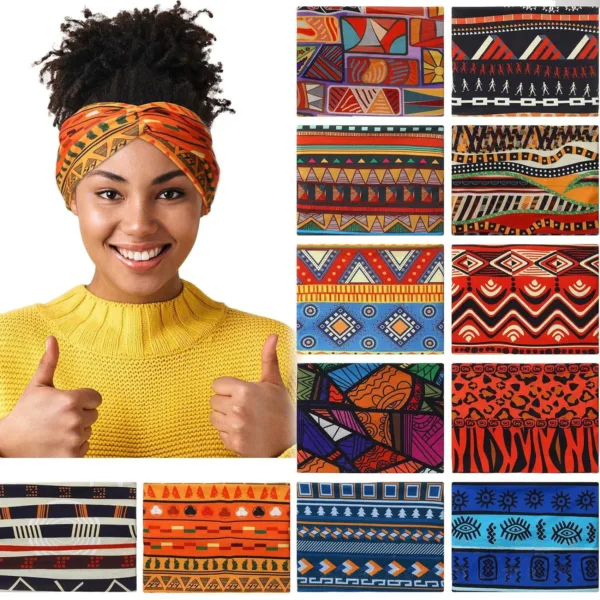 Wide Bohemian Yoga Headband - Image 17