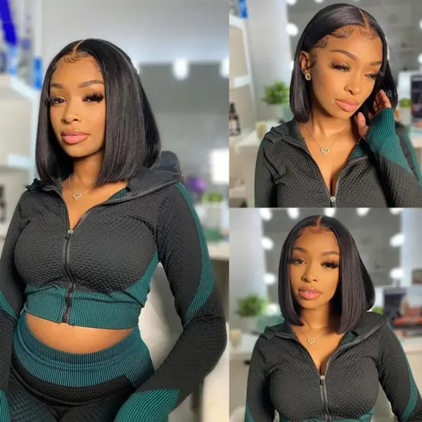 Straight Bob Lace Front Wig - Image 4