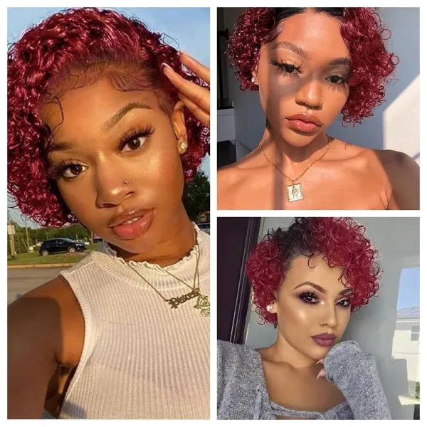Short Afro Kinky Curly Wig - Image 4
