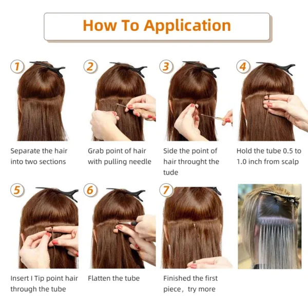 Virgin Straight Remy I-Tip Hair - Image 4