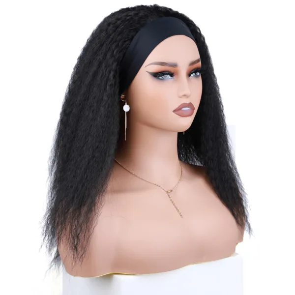 Kinky Curly Headband Wig - Image 2