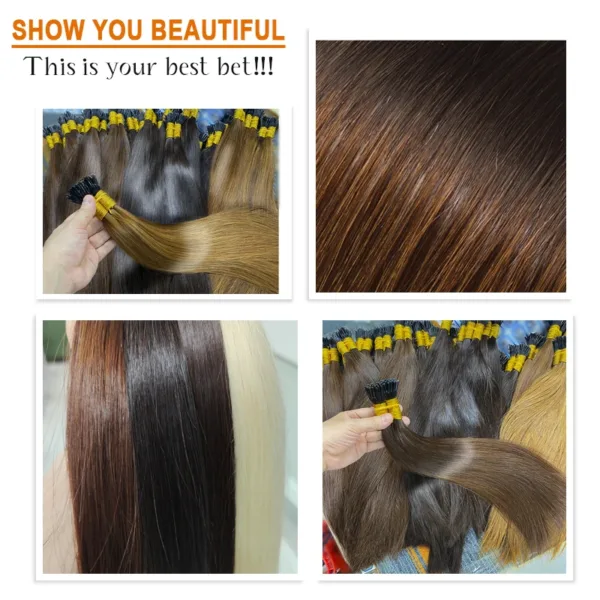 Virgin Straight Remy I-Tip Hair - Image 6