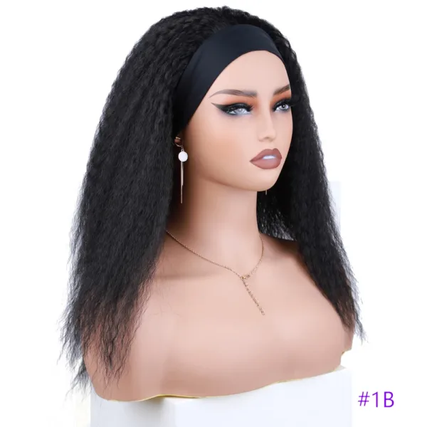 Kinky Curly Headband Wig - Image 10