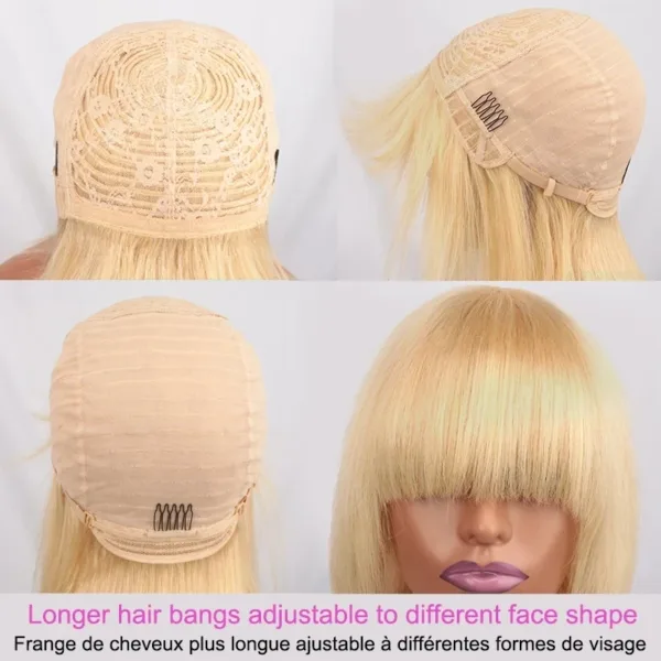 Short Bob Wig Bangs - Image 6