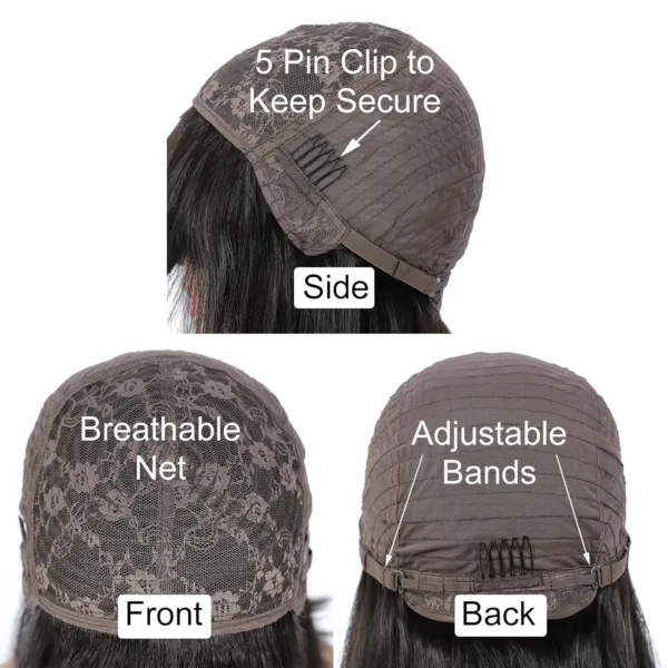 Straight Bob Wig With Bangs - Image 4