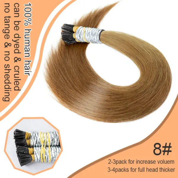 Virgin Straight Remy I-Tip Hair - Image 11