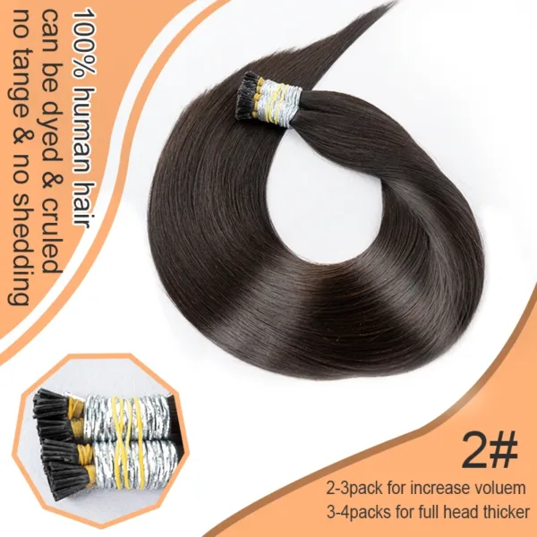 Virgin Straight Remy I-Tip Hair - Image 14