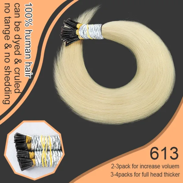 Virgin Straight Remy I-Tip Hair - Image 12
