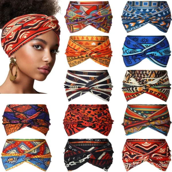 Wide Bohemian Yoga Headband