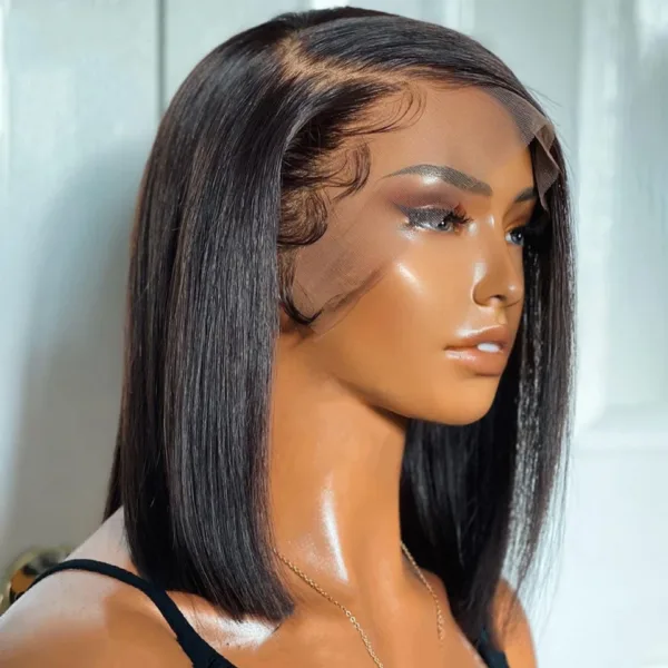 Short Straight Bob Frontal Wig - Image 18