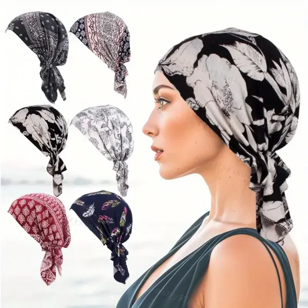 Pre-tied Chemo Turban Scarf