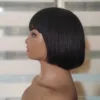 Straight Bob Wig With Bangs - Image 4