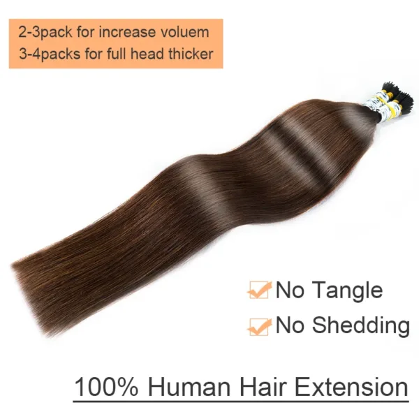 Virgin Straight Remy I-Tip Hair - Image 5